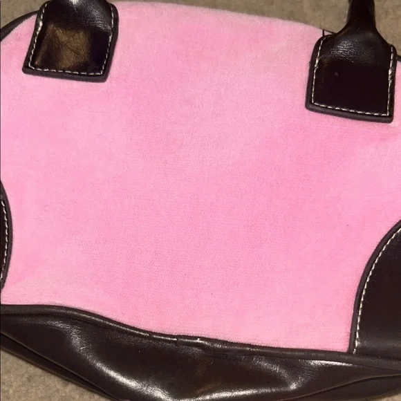 Y2K vintage Love terry cloth victoria’s Secret mini hand bag pink green purse - Picture 5 of 6